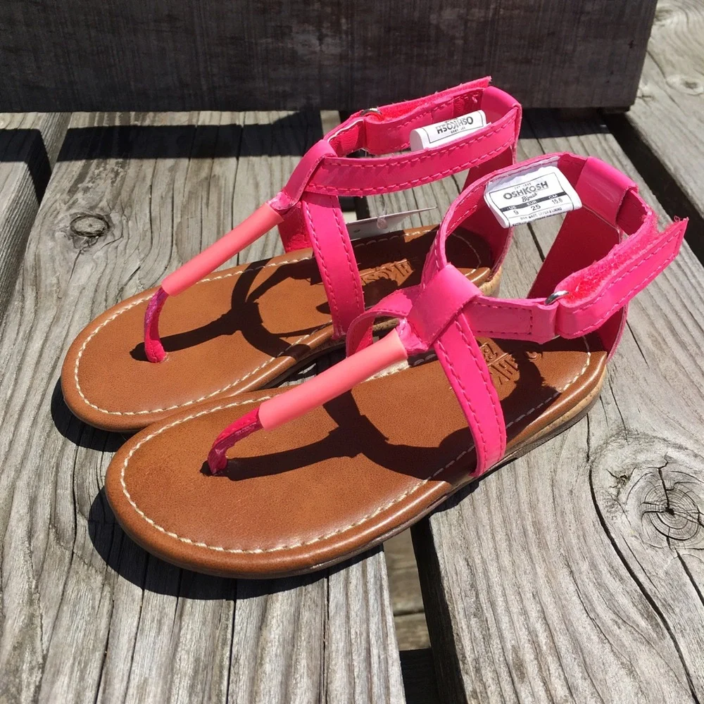 - OshKosh Pink Patent Leather Gladiator Sandals! NEW!